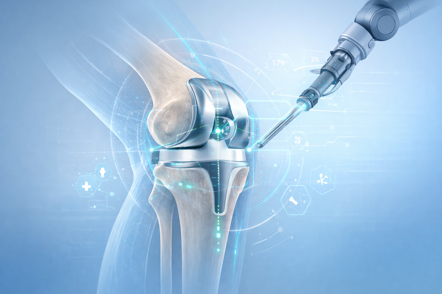 Patient active after knee replacement